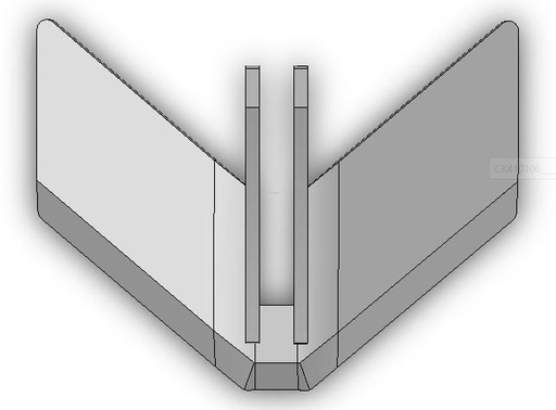 [CH000016] Winged share 340 60857  195mm breit / wide